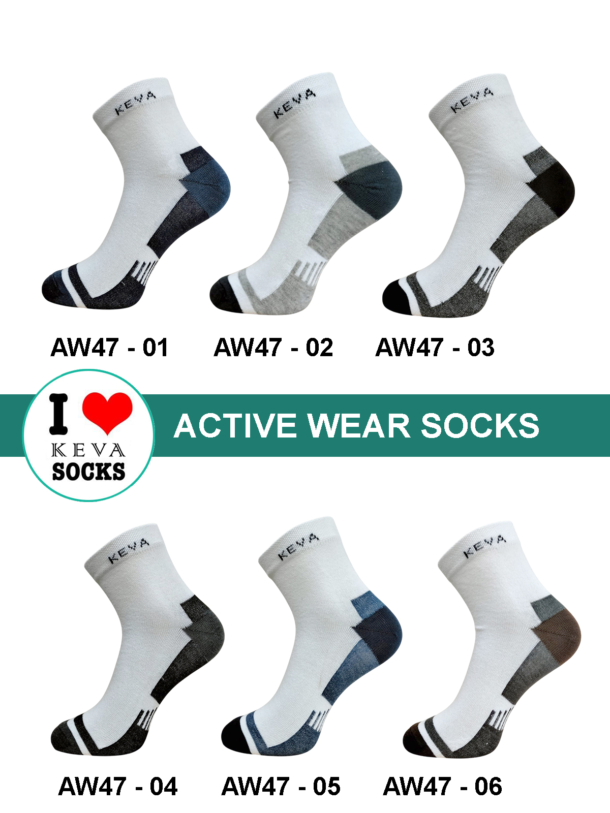 Ergonomic Performance Men Socks 6 pairs Aw47