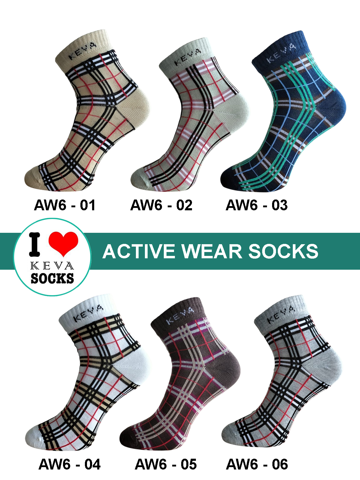 Unisex men Women Ankle Socks Budget Friendly Offer Activewear 6 Pairs Pack Aw6