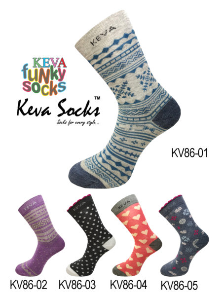 Funky Stylish Keva Socks For Women Girl 5 Pairs Pack kv86