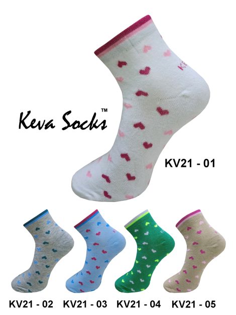 hearts ankle socks