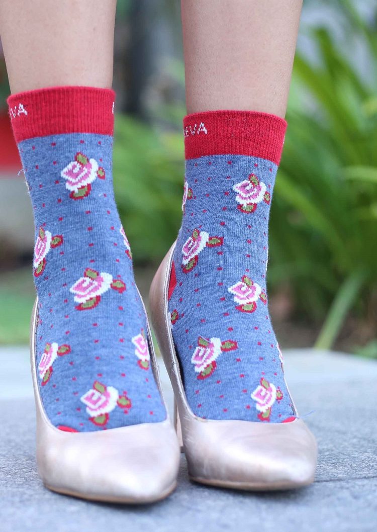 Rose Floral Socks