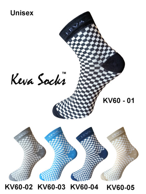 kv60 checkered Unisex Socks for men and women