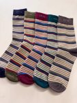 Keva Socks For Men & Women Long Bold Striped Socks 5pairs pack kv37