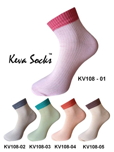 kv108 Lining Plain Socks women