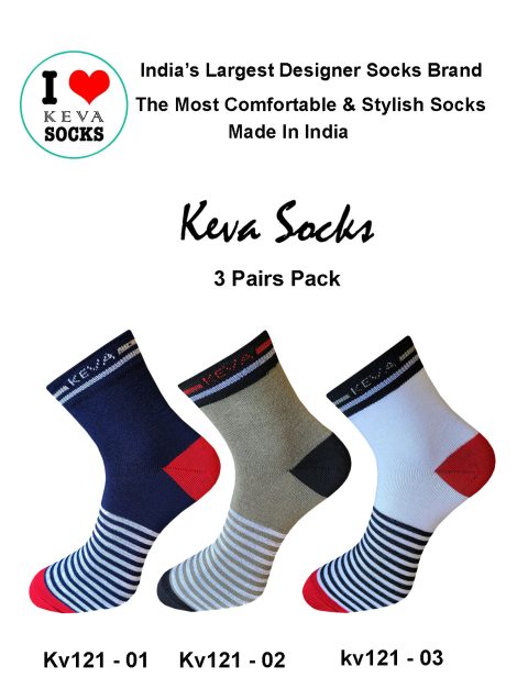 kv121 ankle stripes socks