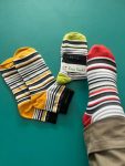 Keva Socks Men Ankle Stripes 3 Pairs Pack Socks kv125