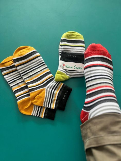 Keva Socks Men Ankle Stripes 3 Pairs Pack Socks kv125
