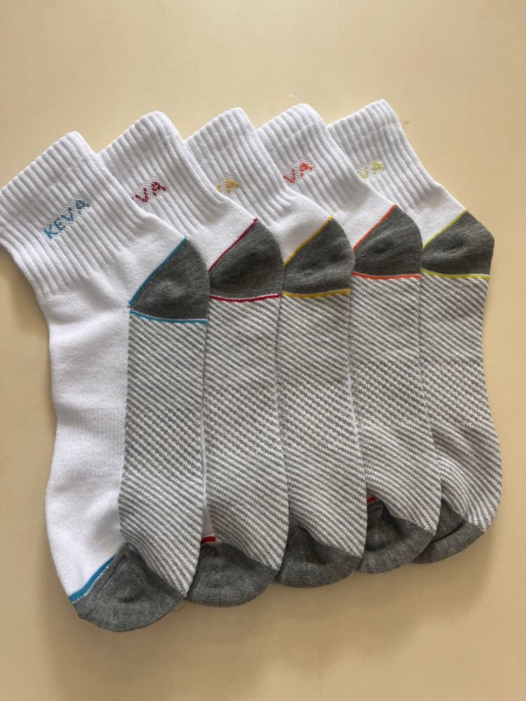 Keva Socks For Men Dark Base Miqaat Ankle Socks 5pairs pack Mq21