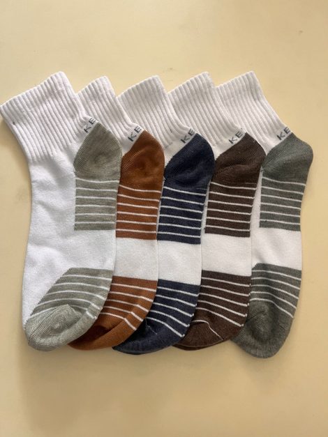 Keva Socks For Men Dark Base Miqaat Ankle Socks 5pairs pack Mq26