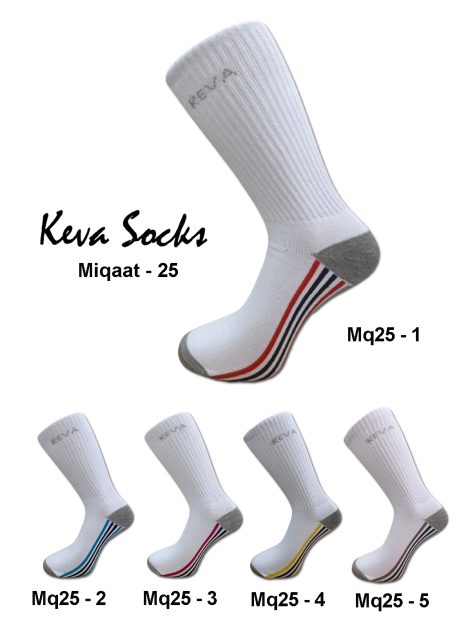 Keva Socks For Men Dark Base Miqaat Crew Socks 5pairs pack Mq25