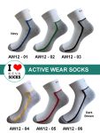 Striped Dark base Ankle Men Socks