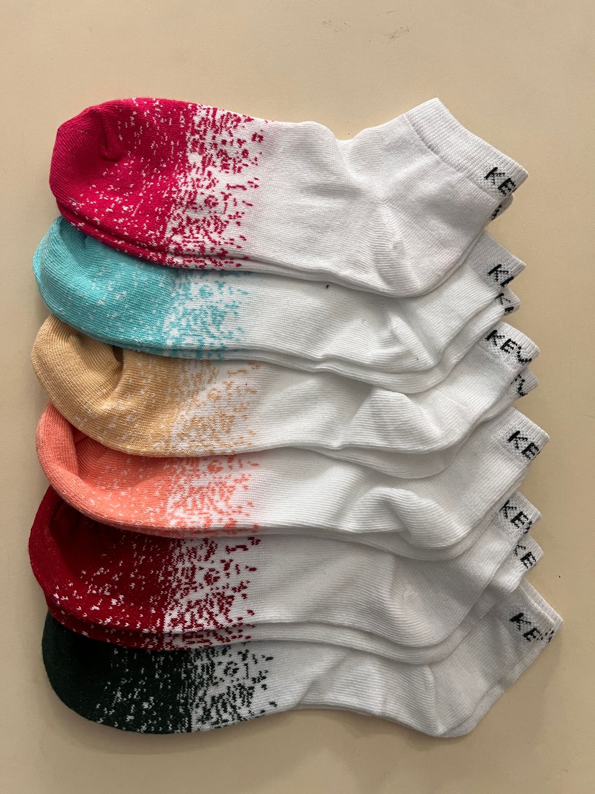 Women Ankle Designer Socks Budget Friendly Activewear 6 Pairs Pack Aw13
