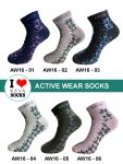 Women Ankle Designer Floral Socks Activewear 6 Pairs Pack Aw16