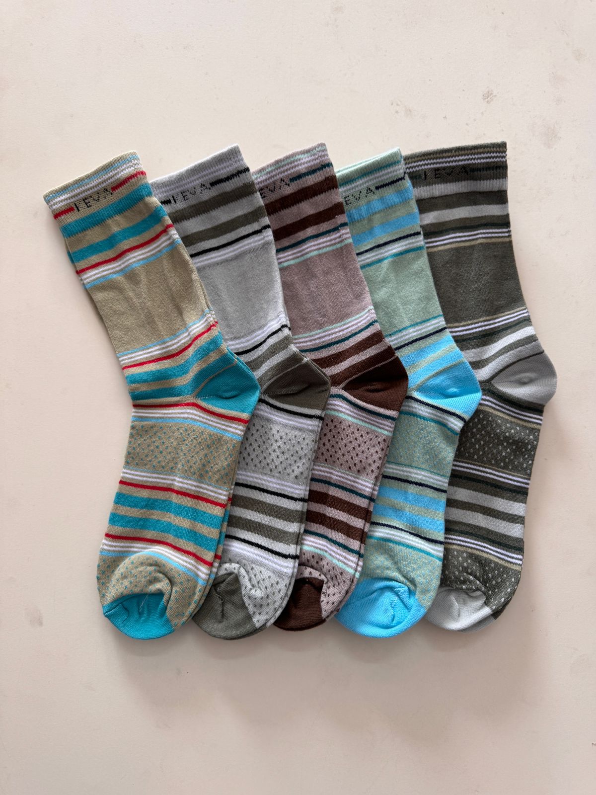 Men Long Stripes Cotton Socks