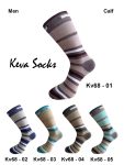Keva Socks Long Men Stripes Cotton Socks 5 Pairs Pack kv68