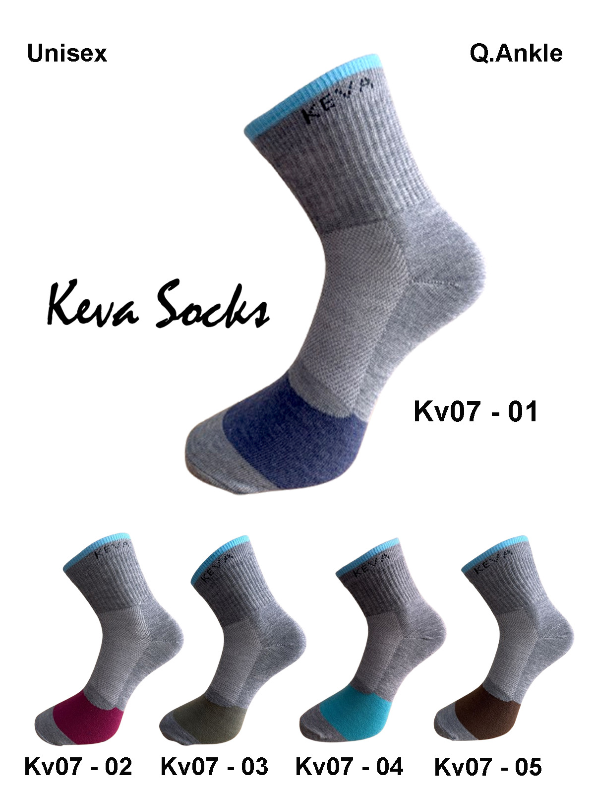 kv7 unisex ankle socks
