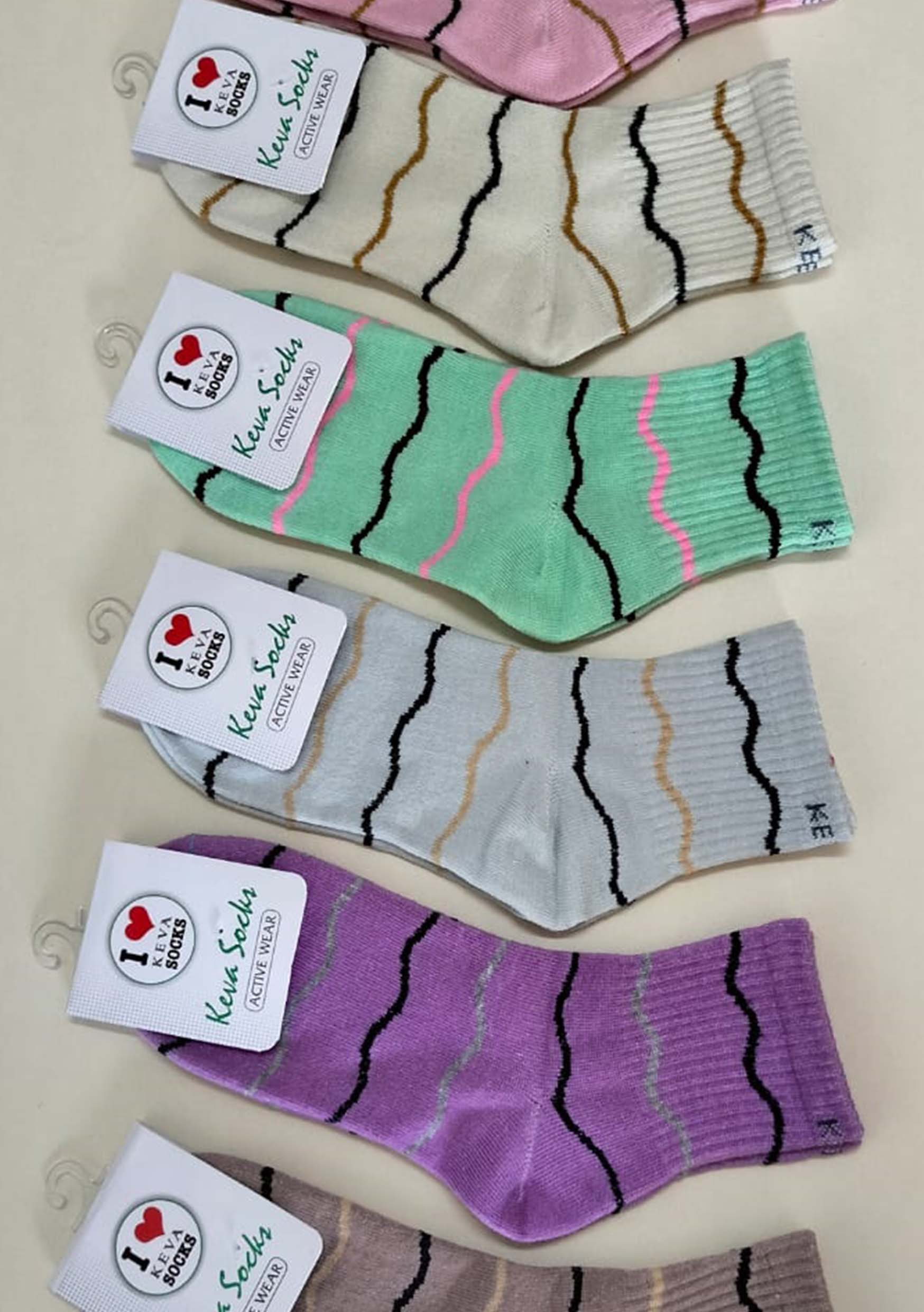 women ankle fashion socks by activewear kevasocks