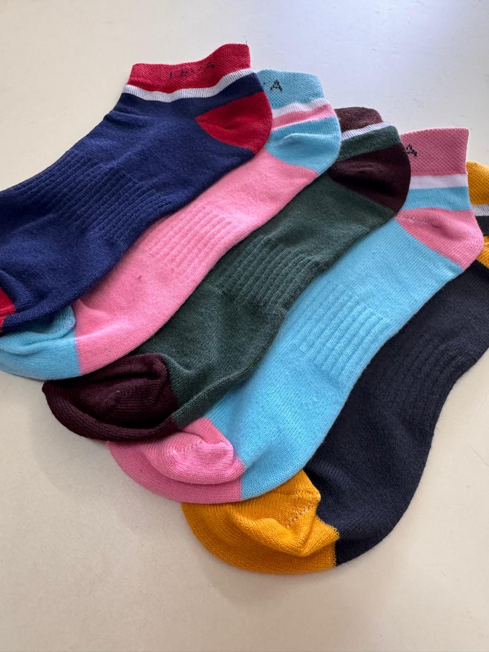 Keva Socks Royal Men Women Ankle Cotton Socks 5 pairs pack Kv15