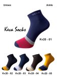 Keva Socks Royal Men Women Ankle Cotton Socks 5 pairs pack Kv20new