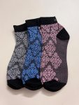 Women Ankle Geometric Designer Socks Activewear 6 Pairs Pack Aw17