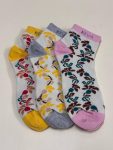 Women Ankle Socks Floral Kevasocks Activewear 6 Pairs Pack Aw10